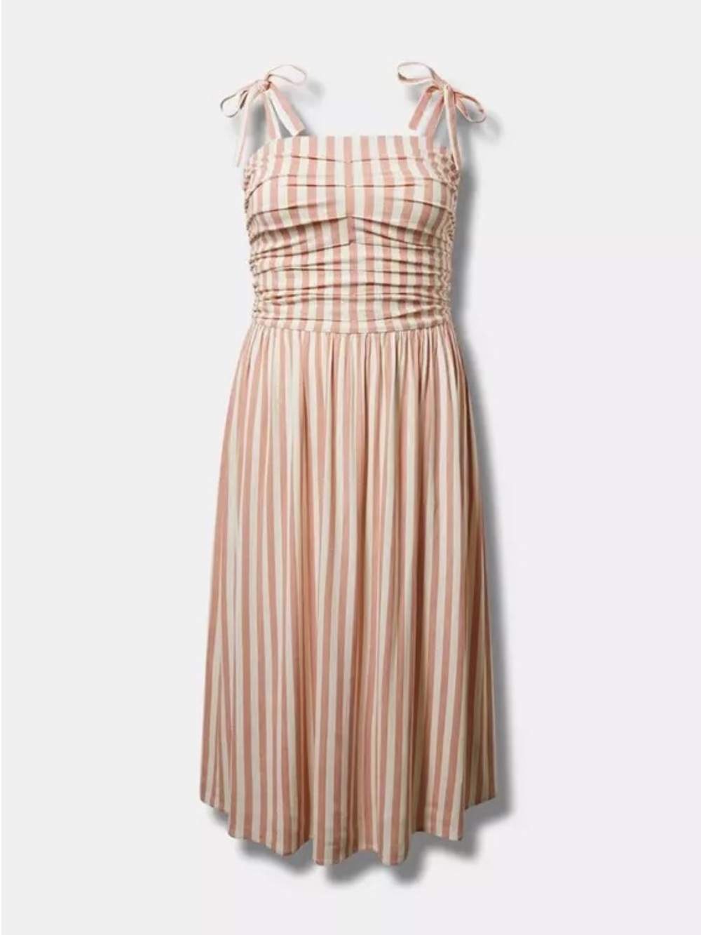 Torrid Shirred Tea Length Dress size 2
